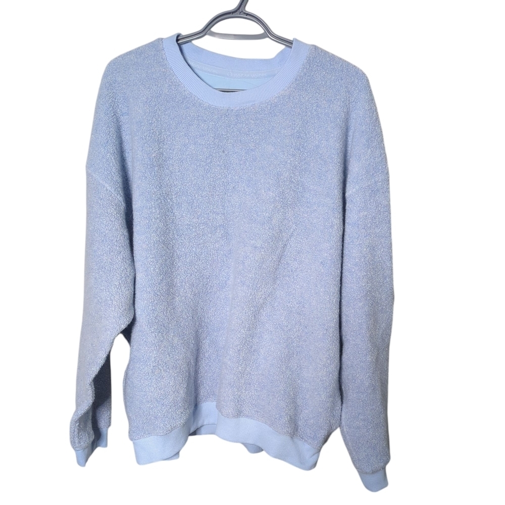 Outdoor Voices‎ MegaFleece Crewneck Pullover - Women's Blue Wool Blend Size XXL
